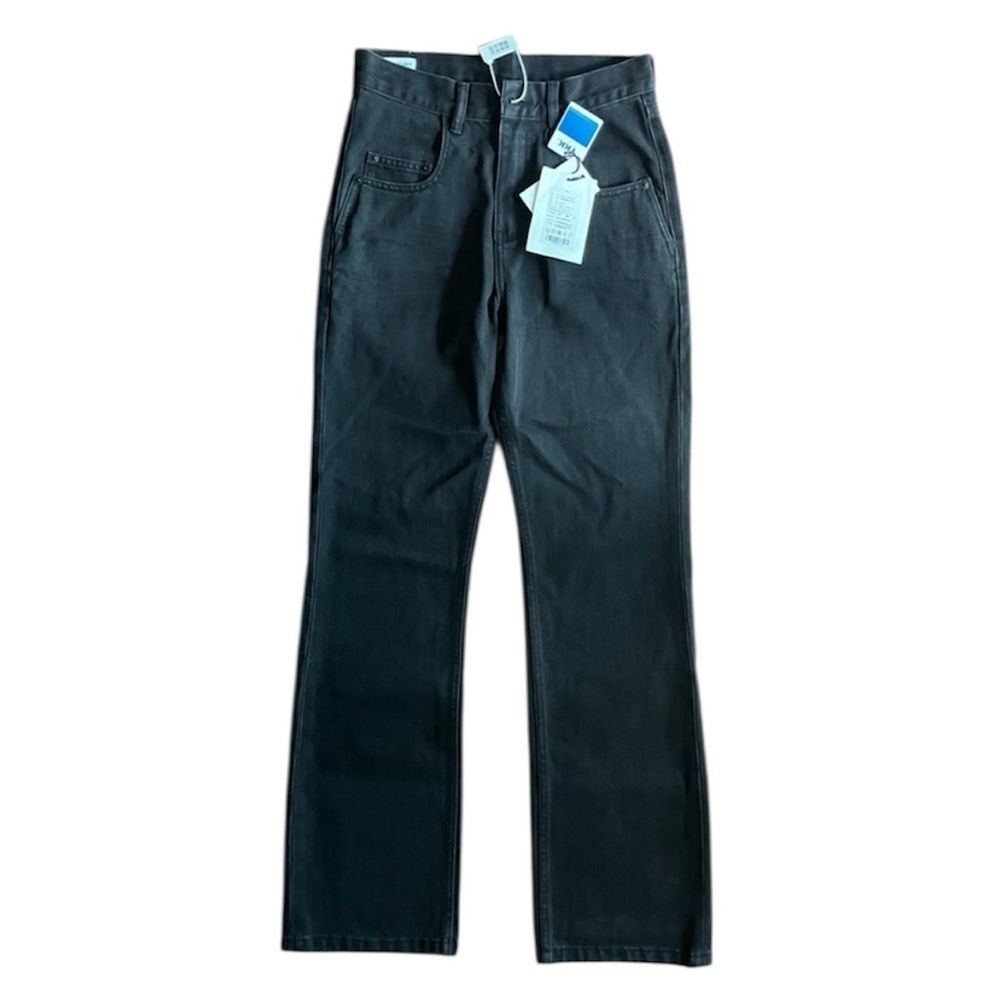 NWT Simple Project Slim-Fit Bootcut Black Denim Jeans | Washed Black | Sleek & M